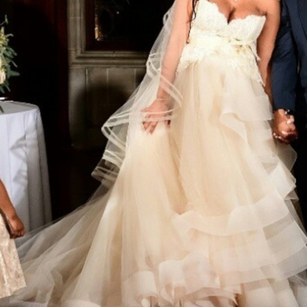 Ivory Lazaro Wedding Dress